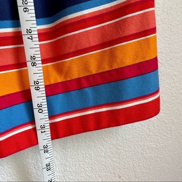 LAST CHANCE NWT Shoshanna Frannie Silk Blend Strapless Striped Dress - Size 0 - Picture 11 of 13